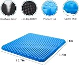 Winuoyang Soft Sitter Cushion, Gel Seat Cushion Breathable Honeycomb Gel Cushion Cooling Design for Office Chairs, Cars, Wheelchairs, Wheelchair Cushions 40x35cm - Image 5