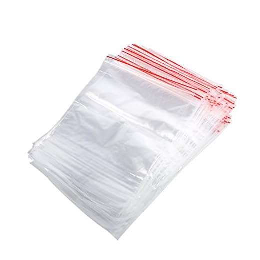 Bolsas con Cierre Hermetico Transparentes Bolsas de Plastico de Cierre Automatico 100 Piezas(12*17CM)