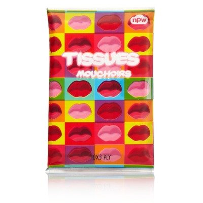 Colour Block Lips Printed Pocket Tissues #TOP12