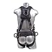 KStrong Harness UFH10731P Kapture Element Arc Flash Rated 5-Point Full Body Harness, Dorsal D-ring, 2 Side D-rings, Waist Pad w/Removable Tool Belt, Mating Buckle Legs and Chest, ANSI, S-L, Black