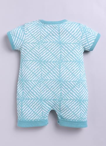Image of BabyGo Baby Half Sleeve Rompers 100% Cotton Rompers for New Born Baby Boys|Daily Suits for Baby Boys| 0X3M|SEAGREEN|Onesies| Infant Clothes | Pack of 1