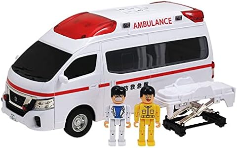 トミカ DIY くみかえアクション サウンド＆ライト バス 救急車 山手線電車 箱に集めた救急車とバスのミニカーをチェックしてサウンドありで