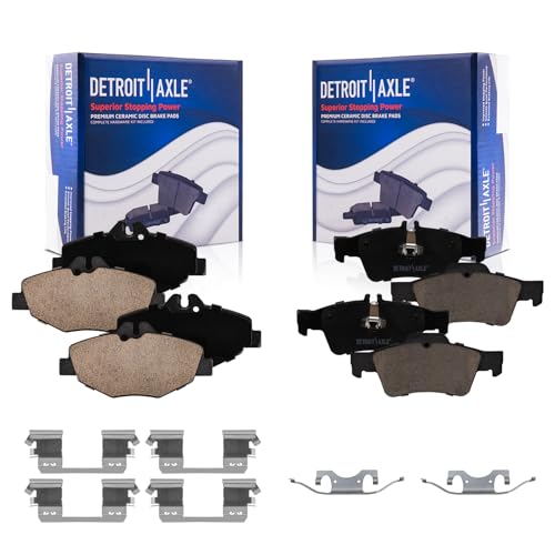 Image of Detroit Axle - Brake Pads for 2003-2009 Mercedes-Benz E320, 2007-2009 E350
