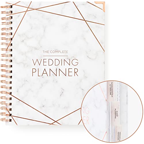 Your Perfect Day Wedding Planner and Organizer - Step-by-Step Guide, Advice, Checklist - Includes Customizable Countdown Calendar (MARBLED)