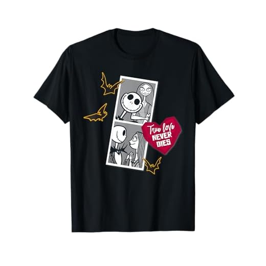 Tim Burton’s The Nightmare Before Christmas Jack Sally Heart Camiseta