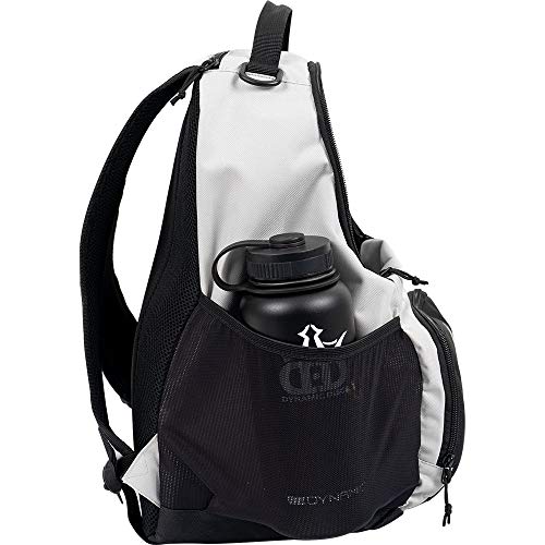 Dynamic Discs Cadet Beginner Disc Golf Bag - 17+ Discs Capacity - Starter Disc Golf Backpack for Men - USA Business & Support - Accessories Pouch & Water Bottle Holder - Lightweight & Durable - Gray