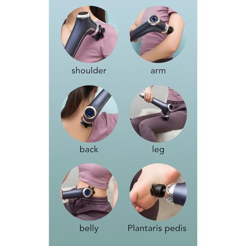 Körper-Muskel-Massagehammer, 99 Stärke, 15 Modi, Reduziert Ermüdung, Handgehaltenes Tiefengewebe-Massagegerät Mit 7 Massageköpfen Zur Linderung von Muskelschmerzen – Bild 7