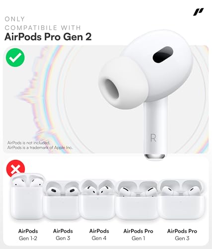 Proof Labs 4 Pairs for AirPods Pro 2 Ear Hooks Covers [Added Storage Pouch] Accessories Compatible with Apple AirPods Pro 2nd Generation - 2