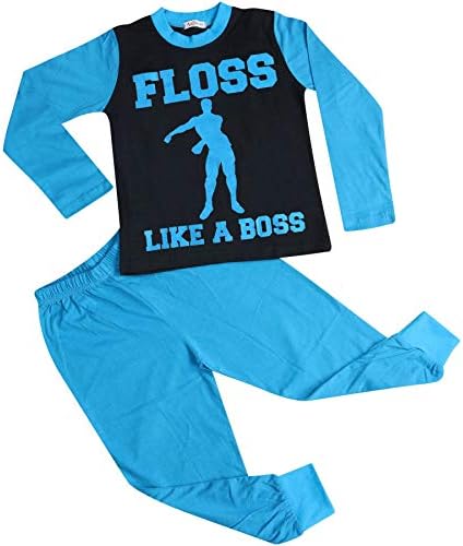 A2Z 4 Kids Enfants Filles Garcons Pyjamas Branché Floss Like A Boss  Imprimer Contraste Manches Élégant Pyjamas Loungewear Vêtement De Nuit Âge  2 3 4 5 6 7 8 9 10 11 12 13 Ans Vêtements