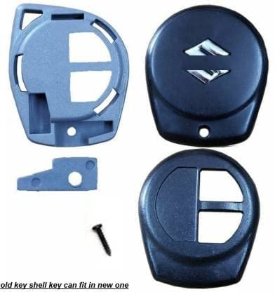 Image of ABUNDANCE Genuine Remote Key Shell Replacement for Maruti Suzuki | Compatible with Swift, WagonR, Alto, Ertiga, SX4, Dezire, Ritz (2008-2015 Models) - Easy Assembly, No Key Cutting Required