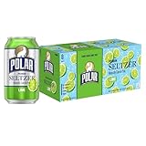 Polar Seltzer Water Lime, 12 fl oz cans, 8pk
