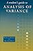 Produktbild A Student's Guide to Analysis of Variance