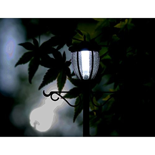Edenbranch 7' Tall Kenwick Solar Lamp Post And Planter With Plants Hanger, Amber And White Leds, Brown, Outdoor Lighting #TOP2