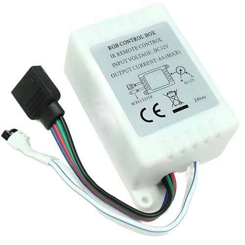 Image of Hexonix 12V DC Mini LED Strip RGB Remote Controller 24-Key RF Wireless Remote For RGB LED Light Strip
