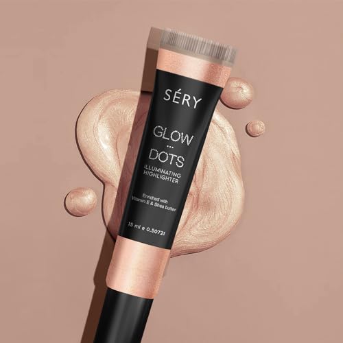 Image of SERY Glow Dots Illuminating Highlighter with Shea Butter, Vitamine E and Anti Aging property - ROSE