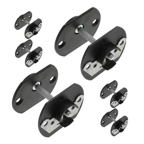MUCKLILY 6 Sets Sofa Connector Clips Pin Style Furniture Brackets for Sectional Couch Replacement Parts Scratch-resistant Metal Fasteners for Home and Office Modular Sofas