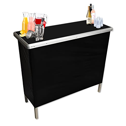Partypongblackfoldingportablepartybarwithblackskirtstorageshelfandcarryingbagsingleset Urban Country Home Decor Partypong black folding portable party bar with black skirt storage shelf and carrying bag single set urban country home decor