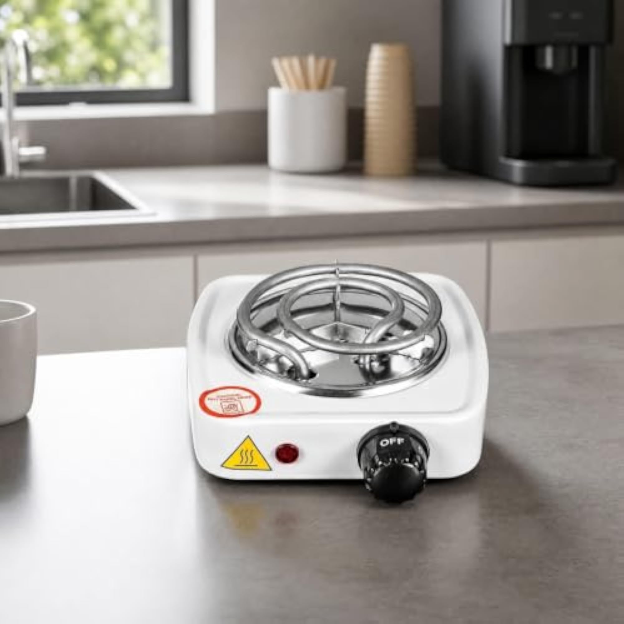 220V Compact Electric Hot Plate with Temperature Control