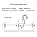 Digital Readout Linear,0-300mm/12'' Magnetic Linear Scale,Large LCD Readout Scale for Milling Machine