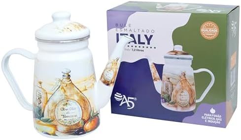 Bule Esmaltado 1.2 Litros Italy C/Indução