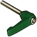 Kipp 06611-10686X50 Fiberglass Reinforced Plastic/Steel Adjustable Handle with M6 External Thread, NovoÂ·Grip Style, Stainless Steel Components, Metric, 50 mm Screw Length, Size 1, Signal Green Color