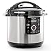 MegaChef 12 Quart Electric Digital Pressure Cooker, Multi-Cooker with 15 Preset Cooking Functions, Stainless Steel Cooking Pot and Glass Lid