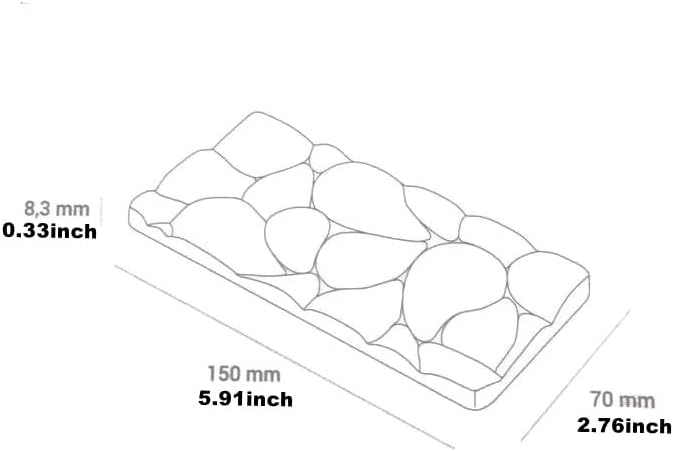 Miniatura 3 de Molde de barra de chocolate de gota grande de policarbonato Molde plástico duro de la barra de la energía del chocolate de la proteína