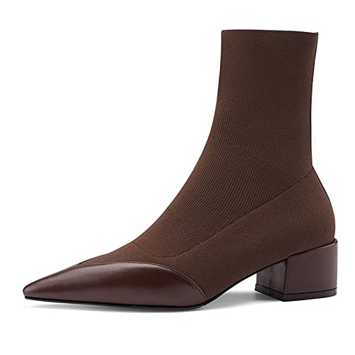 Bottes à talons bas confortables pour marcher en ville