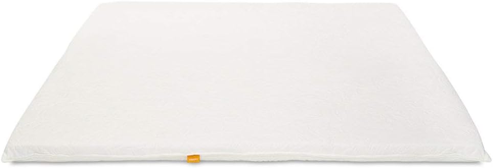 Happsy 2'' Organic Latex King Mattress Topper - Premium Soft Topper for Comfortable Sleep - Breathable Mattress Pad for Back Pain & Healthy Sleep - GOTS & GOLS Certified Comfort - Made in USA