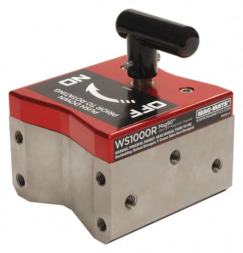 Industrial Magnetics Mag90 -On-Off Square 1000 lb Flat-500 lb Round 4-3/4