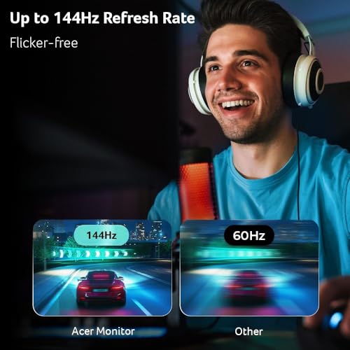 Image of Acer 23.8in FHD 1920x1080 IPS 144Hz Gaming Office Monitor KB242Y P6bi