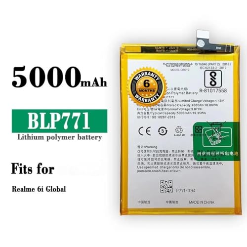 Image of Original BLP771 Battery for Realme Narzo 10 | 6i /C3 / Narzo10 Battery with 6 Month Warranty ***(G000347)