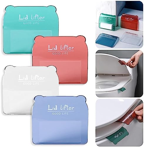 6 Pcs Toilet Seat Lifter Tabs - Self-Adhesive Handle Clips For Hygienic, Hands-Free Lid Lifting