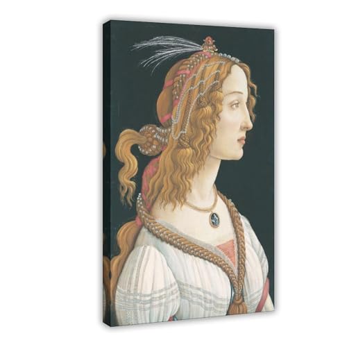 Portrait de Simonetta Vespucci par Botticelli pour créer un salon élégant art mural
