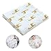 Ymwave Couverture d'emmaillotage pour Bébé Fille Garçon de 100% Coton Mousseline Bébé Idéal pour un cadeau de naissance,120 x 110cm,Girafe
