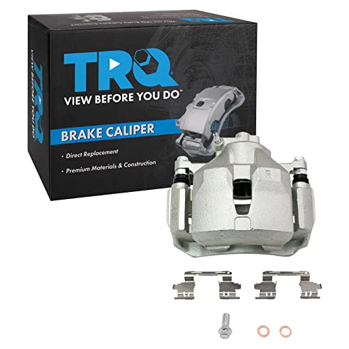 Image of TRQ Front Right Brake Caliper w /Bracket Passenger Side | For 2002-2006 Toyota Camry