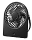 EasyAcc Mini Ventilator, tragbarer USB Tischventilator mit Henkel, USB kabel und 3 Geschwindigkeiten, Ultradünner Tragbarer Mini Desk Fan für Zuhause, Büro, Bibliothek und Campen - Schwarz