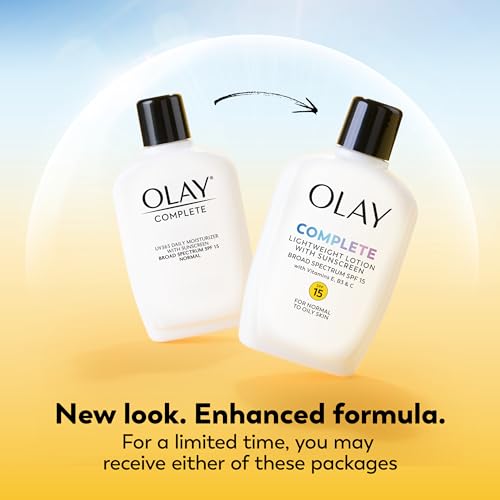 Olay Face Moisturizer, Complete with Sunscreen SPF 15, Daily Facial Lotion for Normal Skin, Lightweight Hydrating Broad Spectrum Sun Protection - Vitamin C, E, and Niacinamide - 6 Oz 2 Pack - image 2