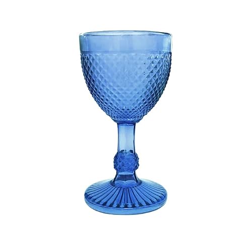 Grupo Mirandinha 10 Acrylic Boston Goblet 320 Ml 10.8 Fl Oz (Blue) #TOP23