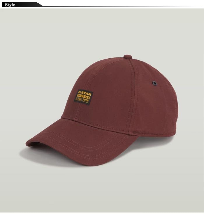 G-Star RAW Oryginalna czapka bejsbolowa, Czerwony (dk port red D03219-D715-9823), jeden rozmiar