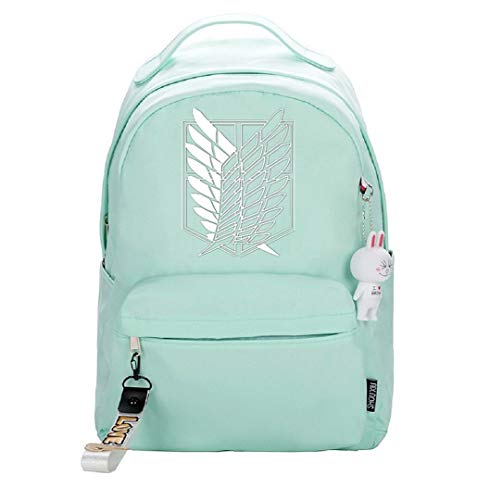 Anime Attack on Titan Shingeki no Kyojin Mochila Cosplay Bookbag Daypack Bolsa para portátil