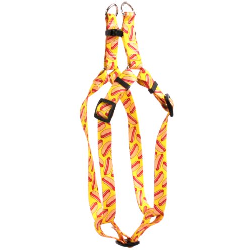 Image of Yellow Dog Design Standard Step-in Harness, Hot Dogs, Medium 15 inch - 25 inch