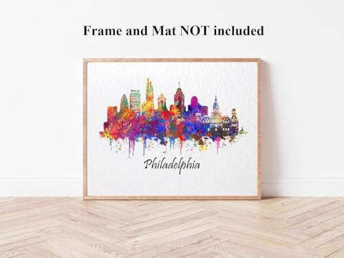 Affiche Philadelphie aquarelle Dignovel Studios impression d'art - 4