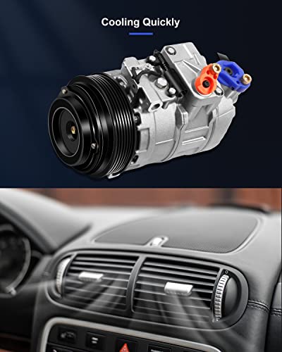 ECCPP A/C Compressor with Clutch 1997-2008 fit for M-ercedes Benz C220 C230 Series for D-odge Sprinter 2500 3500 CO 105111C