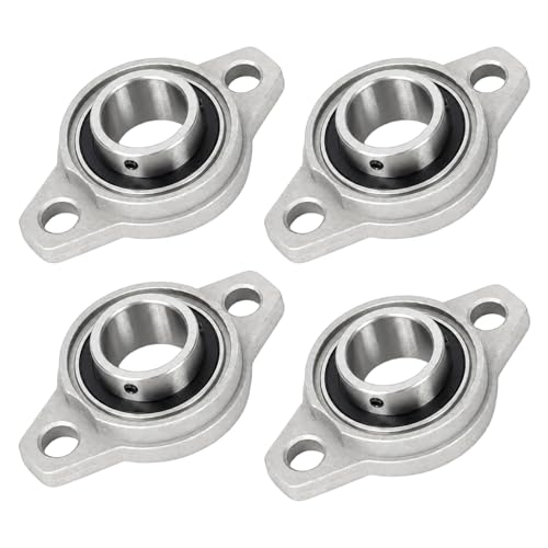 CEIEVER KFL004 Lot de 4 paliers à bride en alliage de zinc de 20 mm de diamètre intérieur – Roulement à bride en losange pour arbre, axe, ingénierie et technique de transport (30 mm)