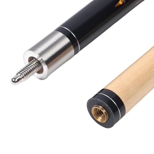 Taco de billar de madera de arce de 1.45 m, punta 13 mm miniatura 6
