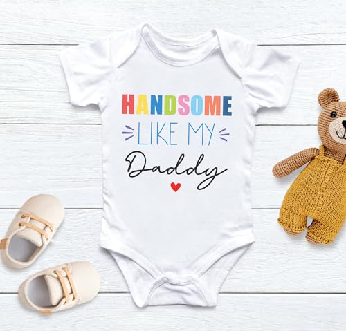 Image of Lillypupp Cotton Body Suit For New Born Baby Boy Girl Made To Express Love For Fathers /Daddies. Half Sleeves Romper Bodysuit Clothes For Infant Toddler Boys Girls.