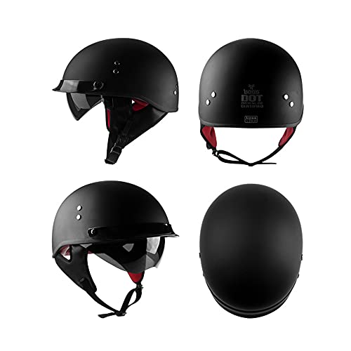 Woljay Casco Scooter Moto Jet Demi Mezzo Casco