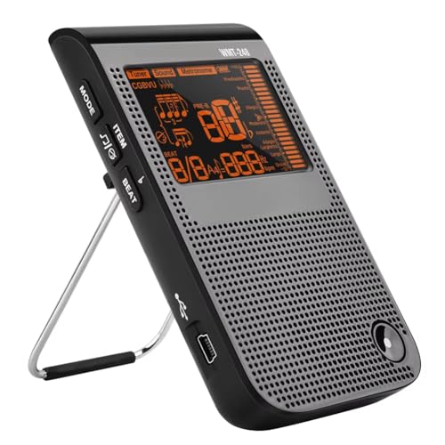 Tuner guitare clip numerique 248 et metronome generateur 3 en 1 avec LED