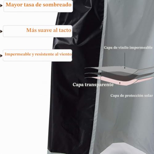 Cortina exterior para evitar sol y viento en patios y terrazas 7